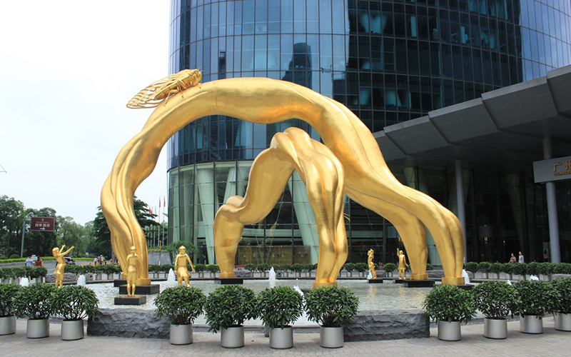 城市雕塑在城市建筑中的應用與審美-雕塑廠家(圖1)