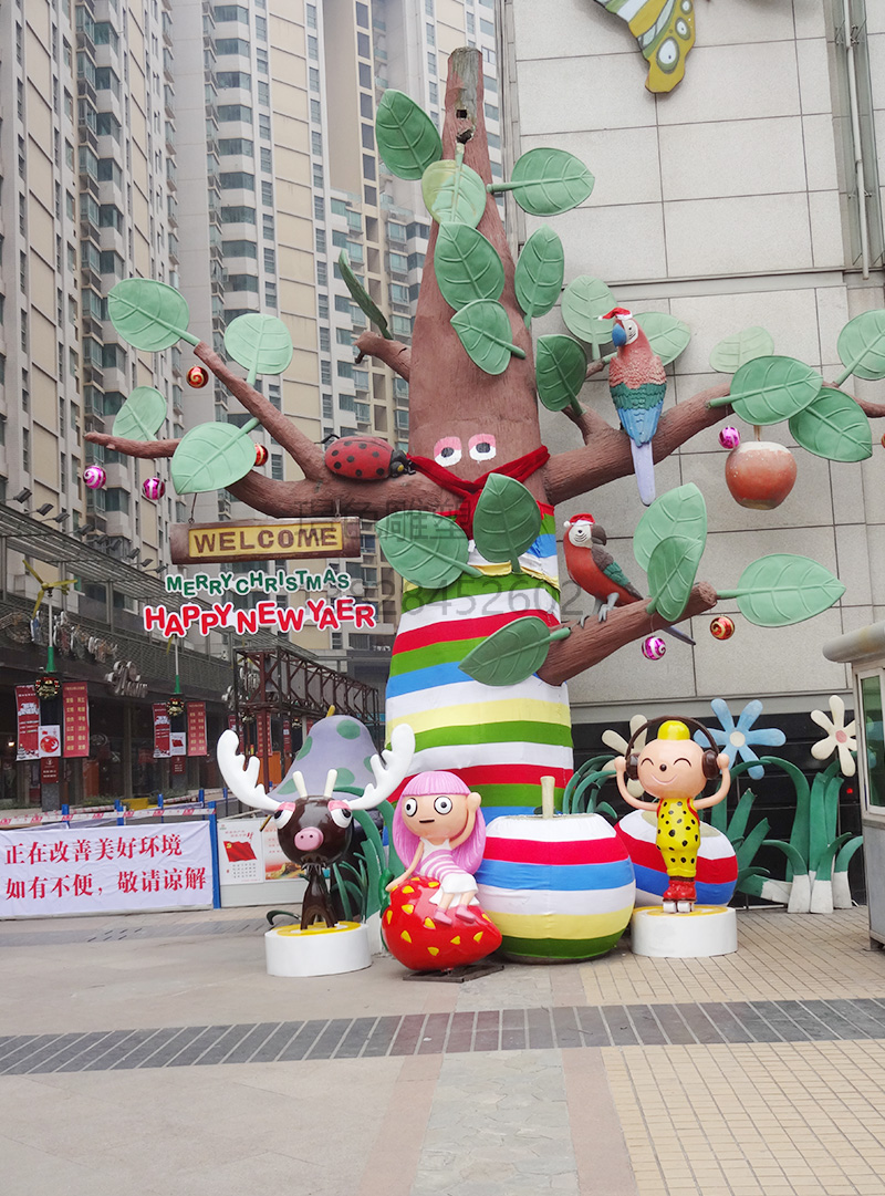 新世界商業(yè)廣場(chǎng)美陳玻璃鋼雕塑(圖3)
