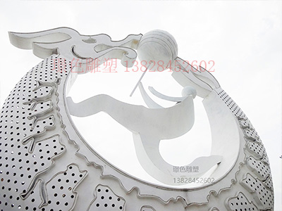 萬(wàn)達(dá)?湛江商業(yè)美陳不銹鋼景觀雕塑(圖2)