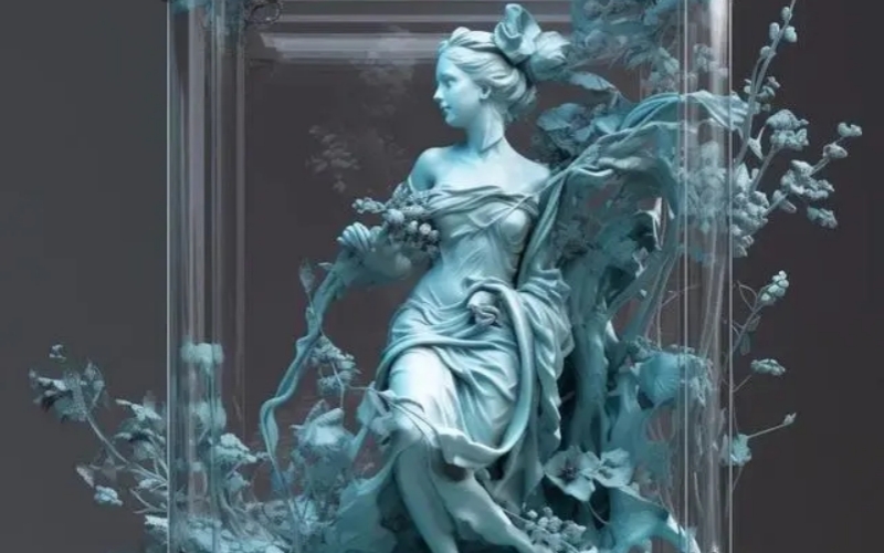 人類和計(jì)算機(jī)AI的獨(dú)特協(xié)作——意大利雕塑家馬喬的數(shù)字雕塑作品(圖2)